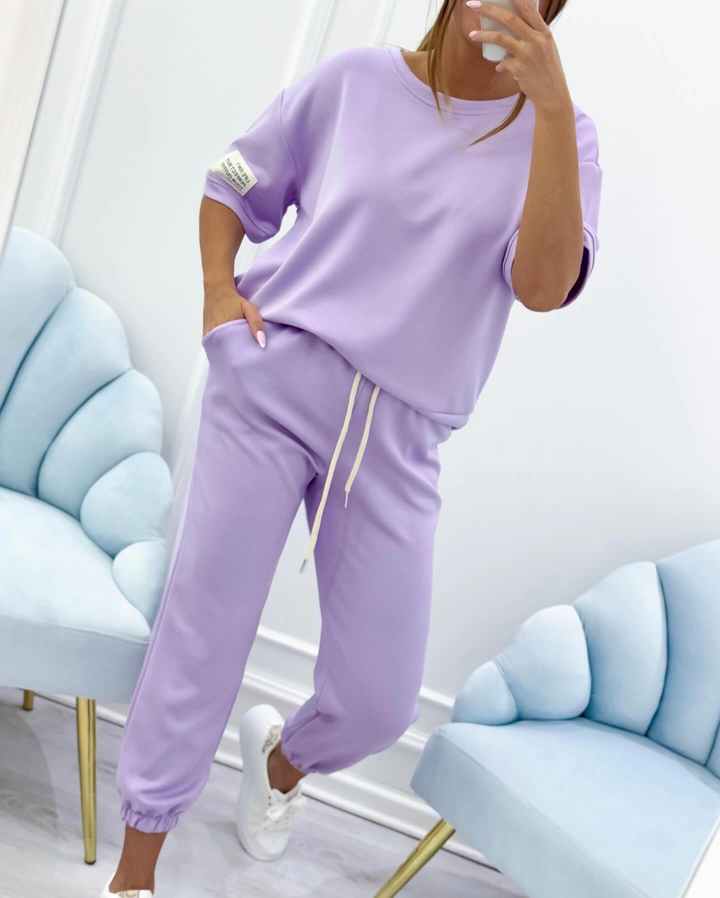 Matching T-Shirt and Jogger Pants Loungewear Set