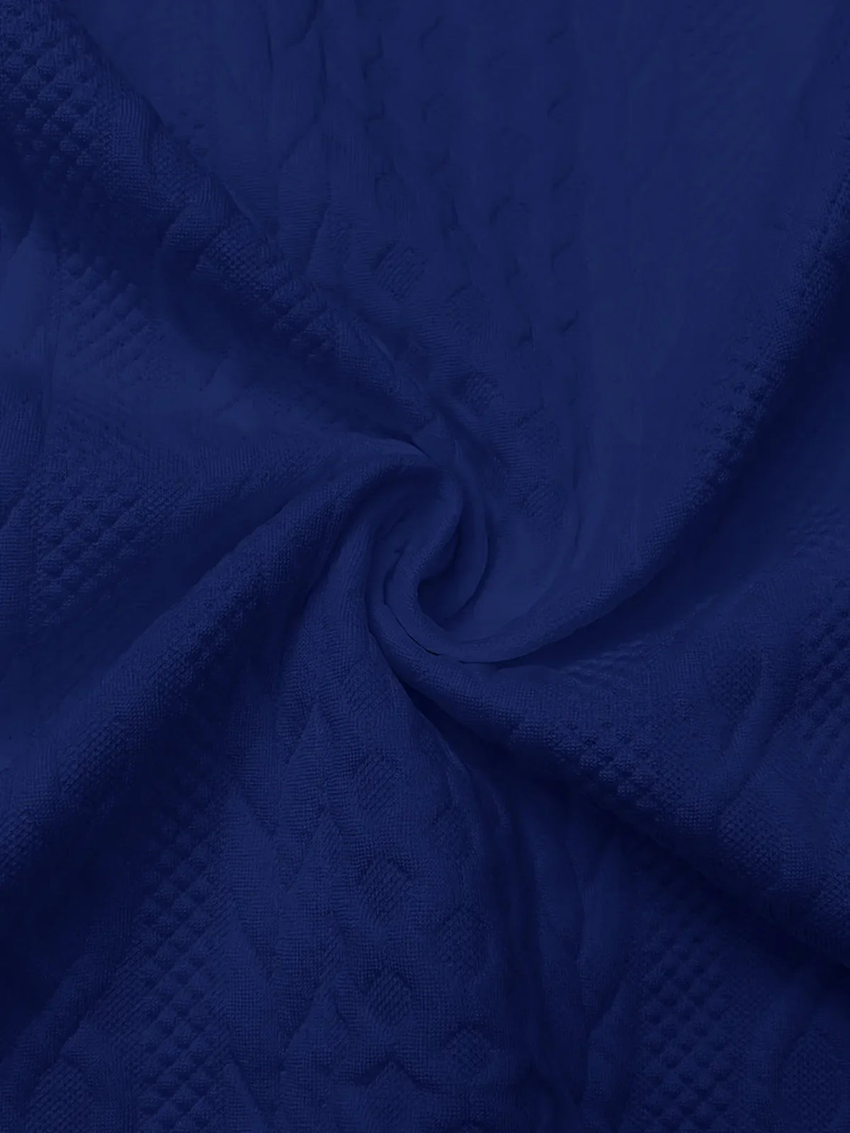 Vintage Jacquard Zip-Up Hooded Jacket