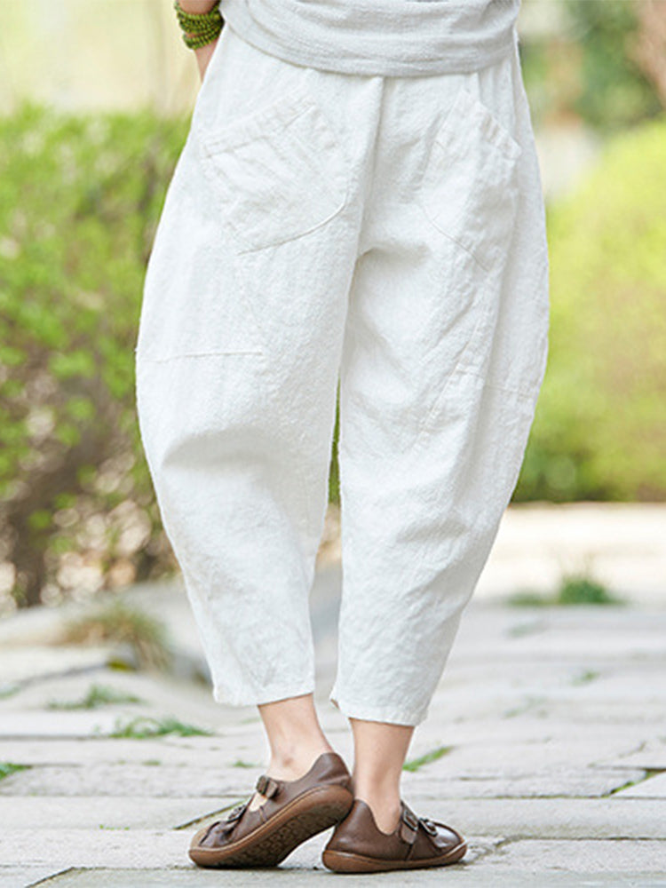 Cotton and Linen Short Bloomers