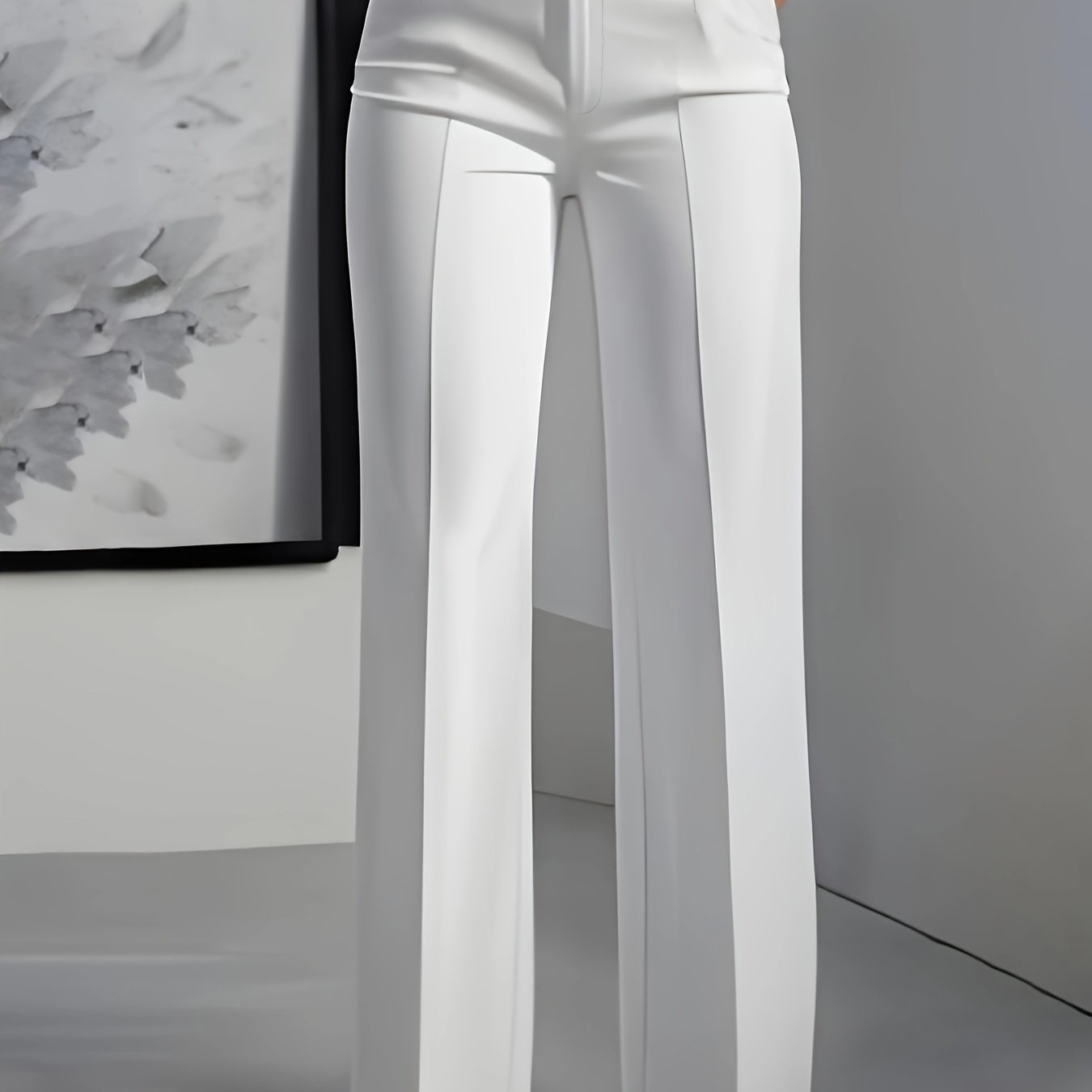 Tailored High-Rise Wide-Leg Trousers