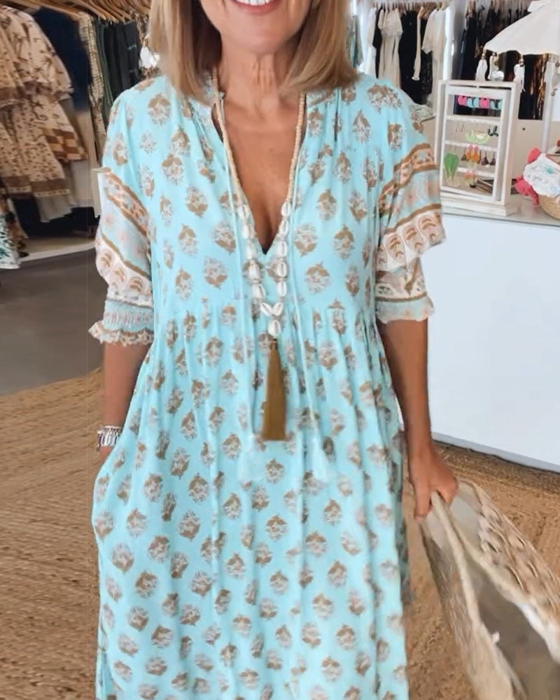 Elle | Flowing bohemian dress