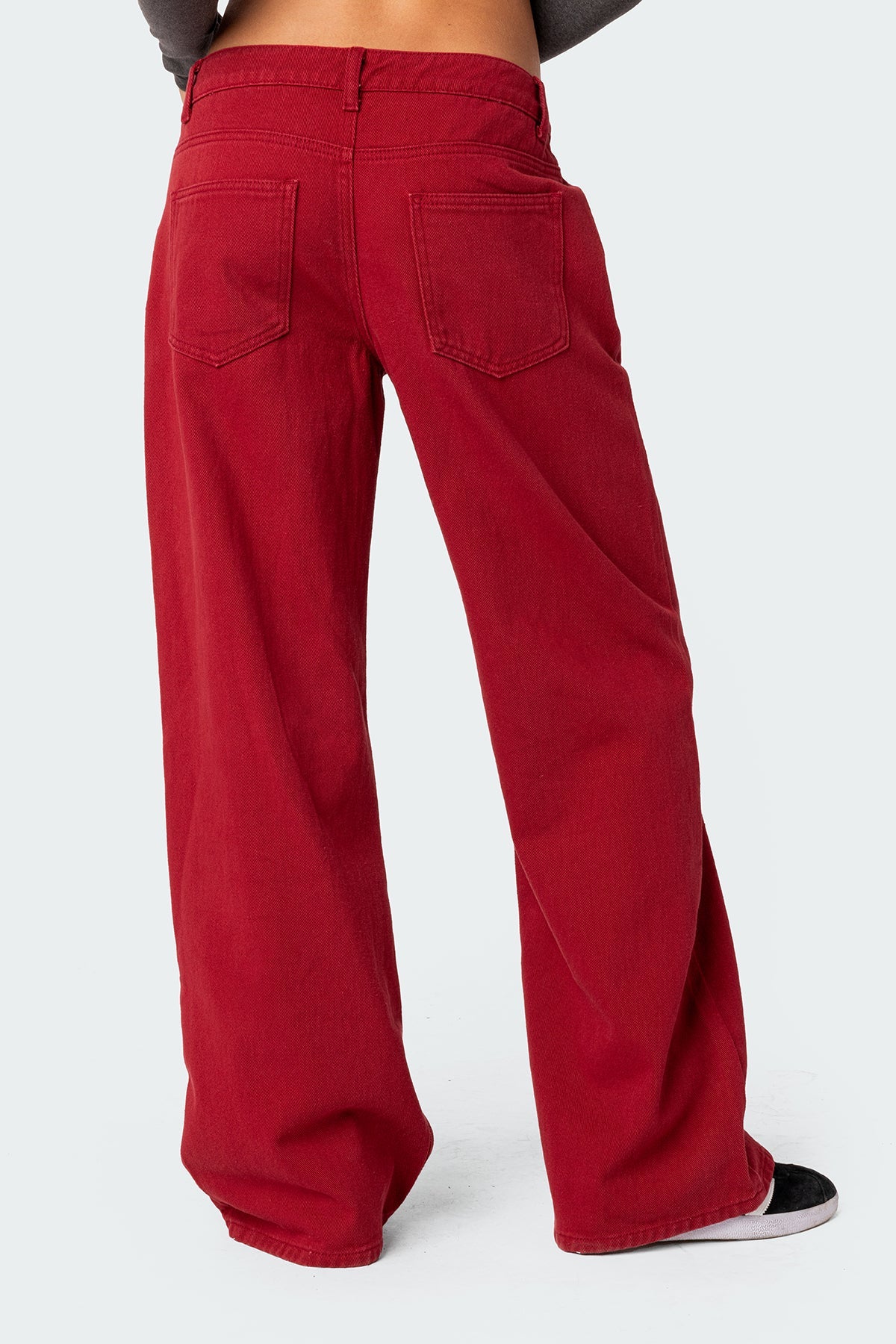 Eira Red Low Rise Jeans