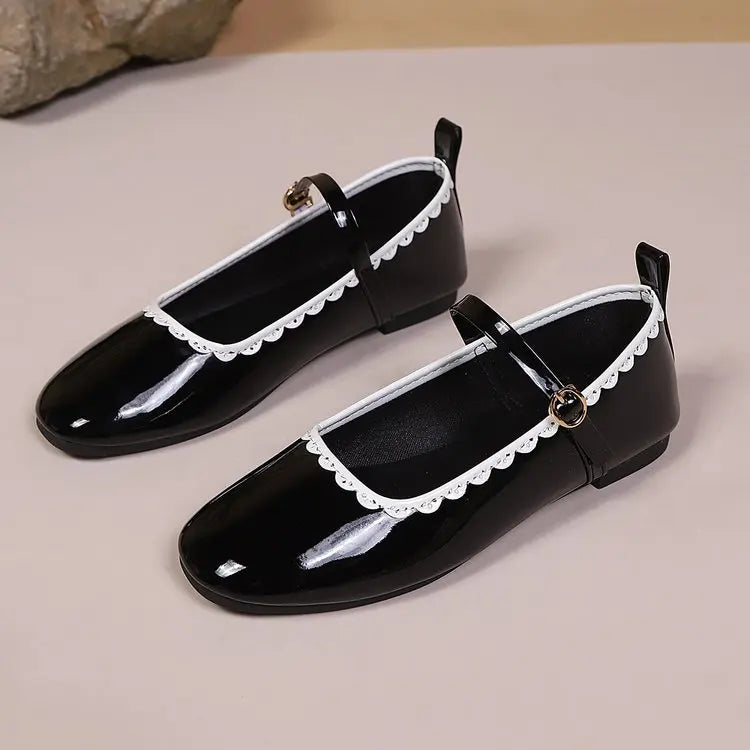Odette Black Flats