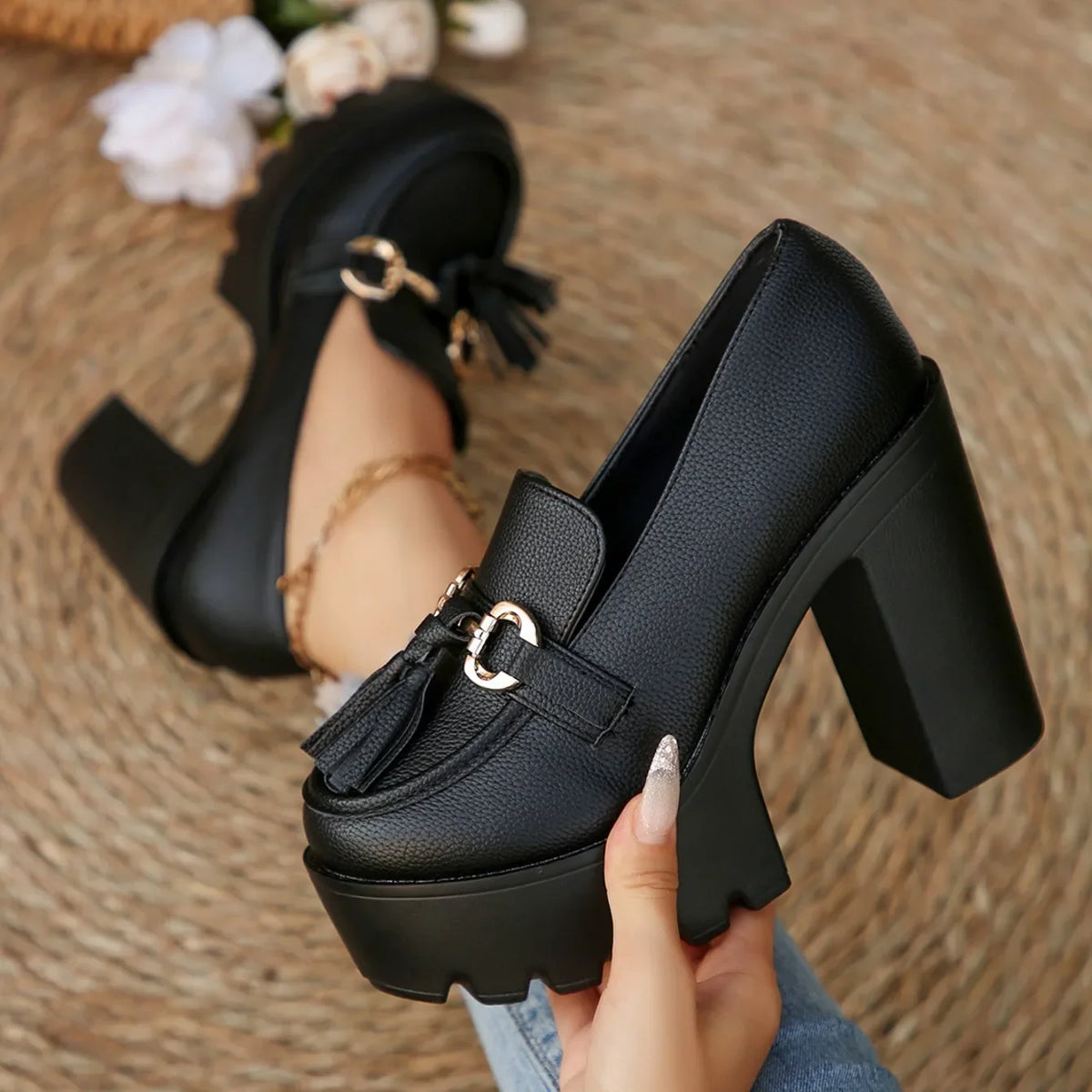 Zarela Platform Loafers