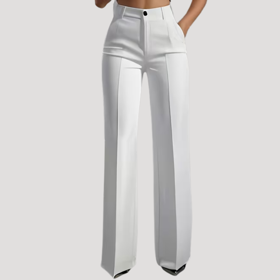 High Waist Wide Leg Trousers
