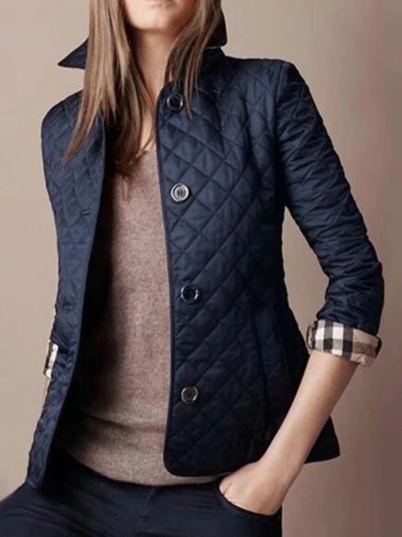 Lightweight Quilted Snap Jacket