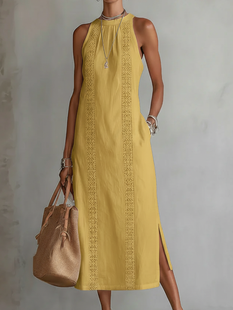 Jimena™ | Linen Midi Dress