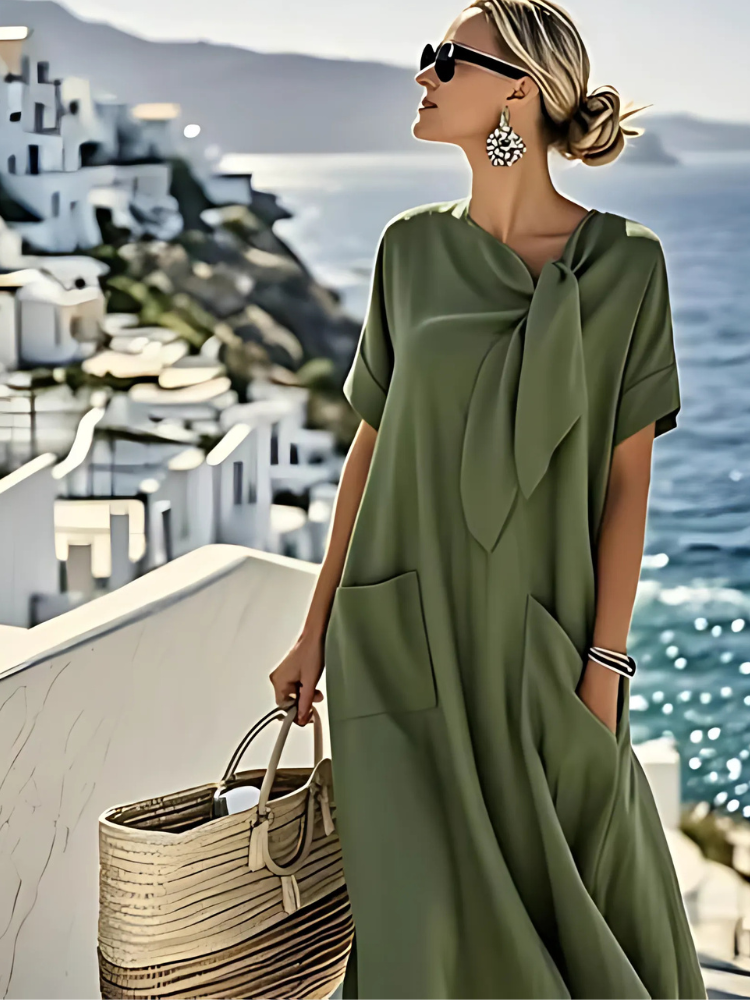 Ella™ Elegant Dress with Pockets Beach
