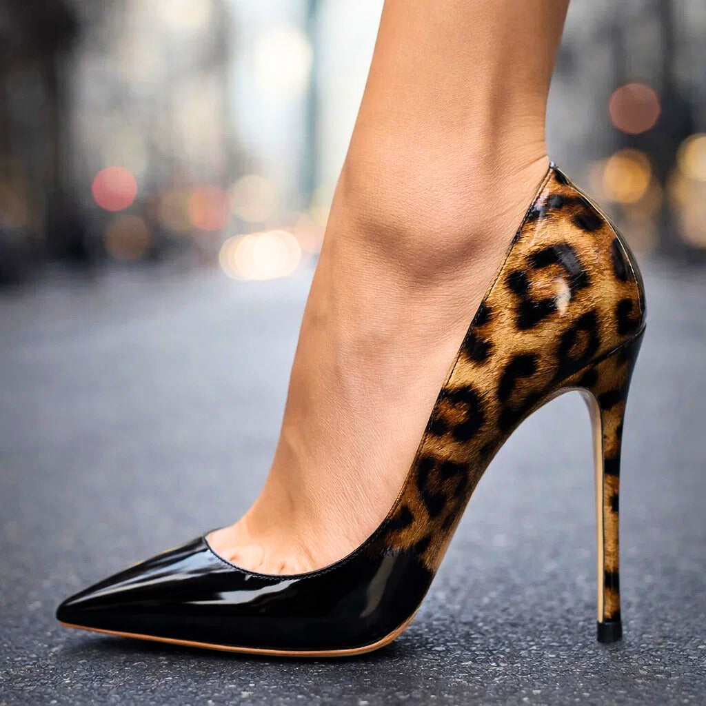 NATALIA RAE LEOPARD HEELS