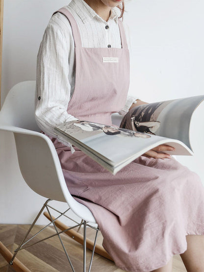 Women's Pleated Casual Cotton Apron