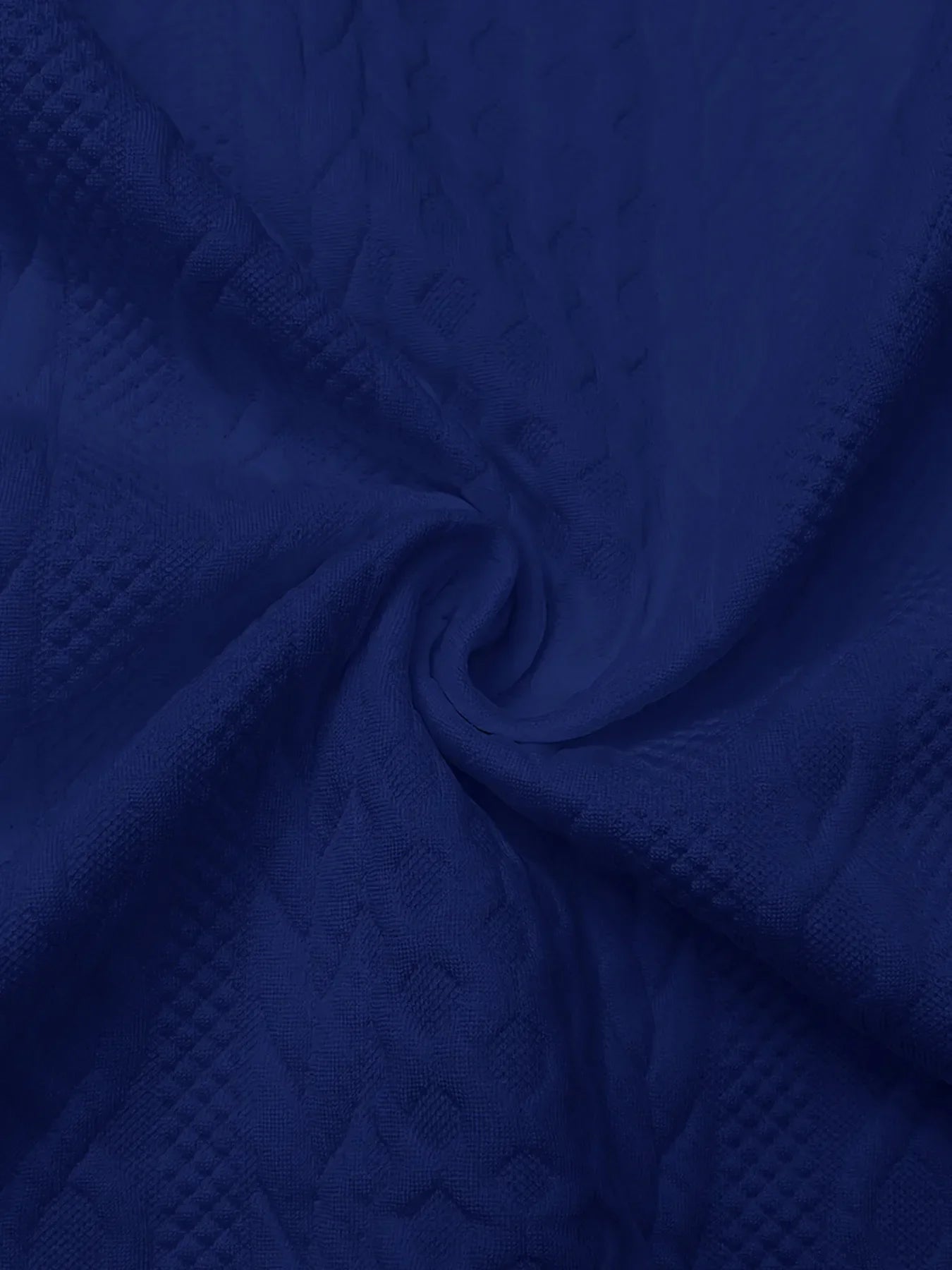 Vintage Jacquard Zip-Up Hooded Jacket