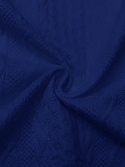 Vintage Jacquard Zip-Up Hooded Jacket