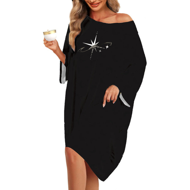 Loose-fitting Fun Patterned Nightgown