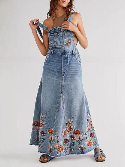 Embroidered Floral Skirtall
