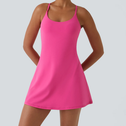 EasyMove Backless Active Dress – Easy Peezy Edition