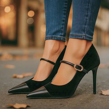 ARIETTE VELVET HEELS