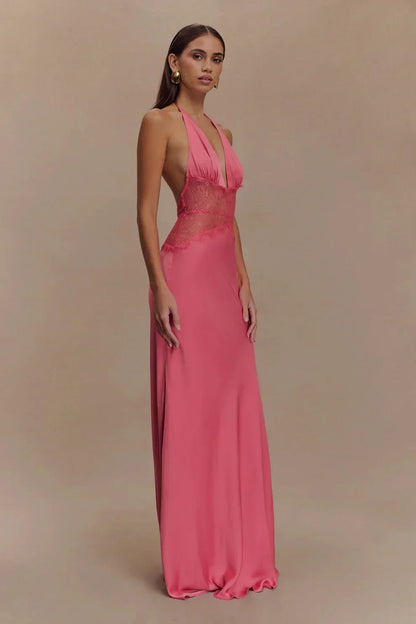 Amara Satin Maxi Dress