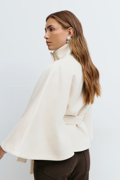 Aurrelia | Belted Cape Jacket