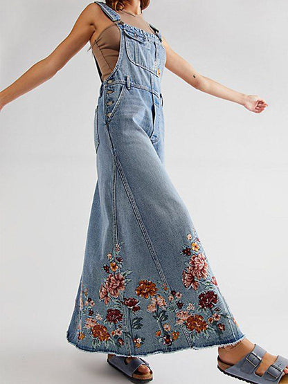 Embroidered Floral Skirtall