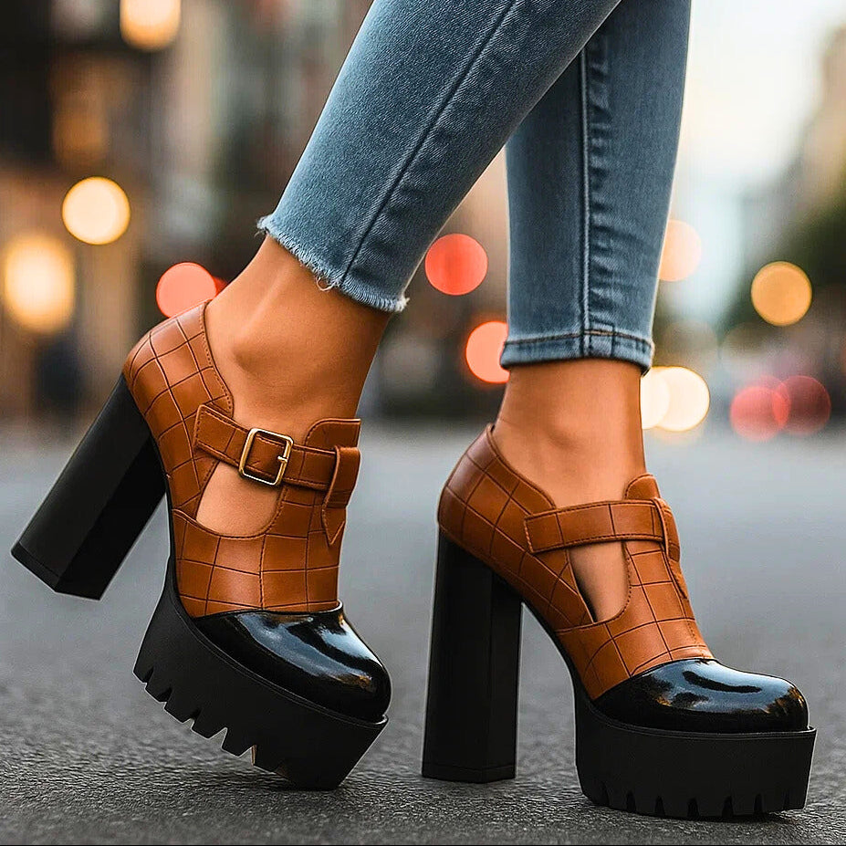 VIVIENNE ARLO BLOCK HEELS