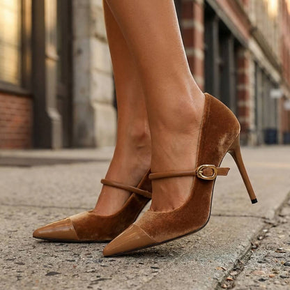 Ines Velvet Heels