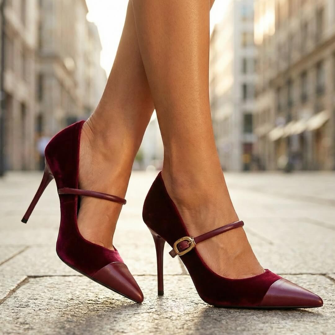 Ines Velvet Heels