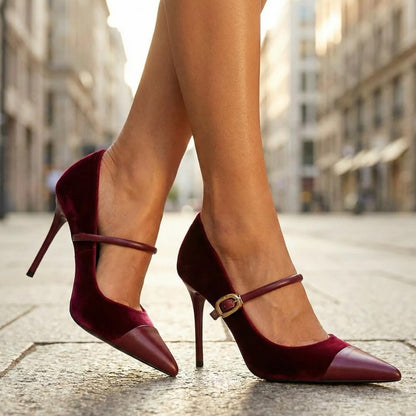 Ines Velvet Heels
