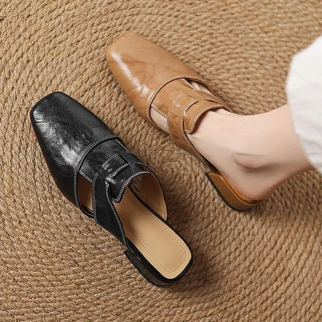 AVERY GENUINE LEATHER MULES