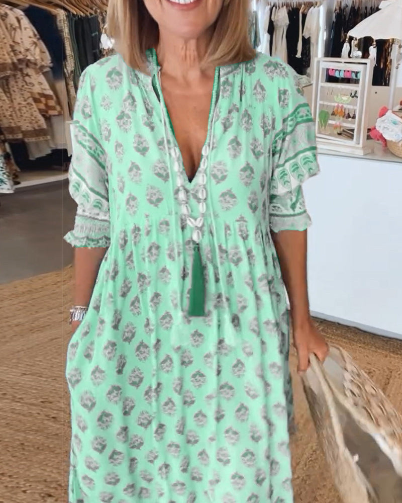 Elle | Flowing bohemian dress