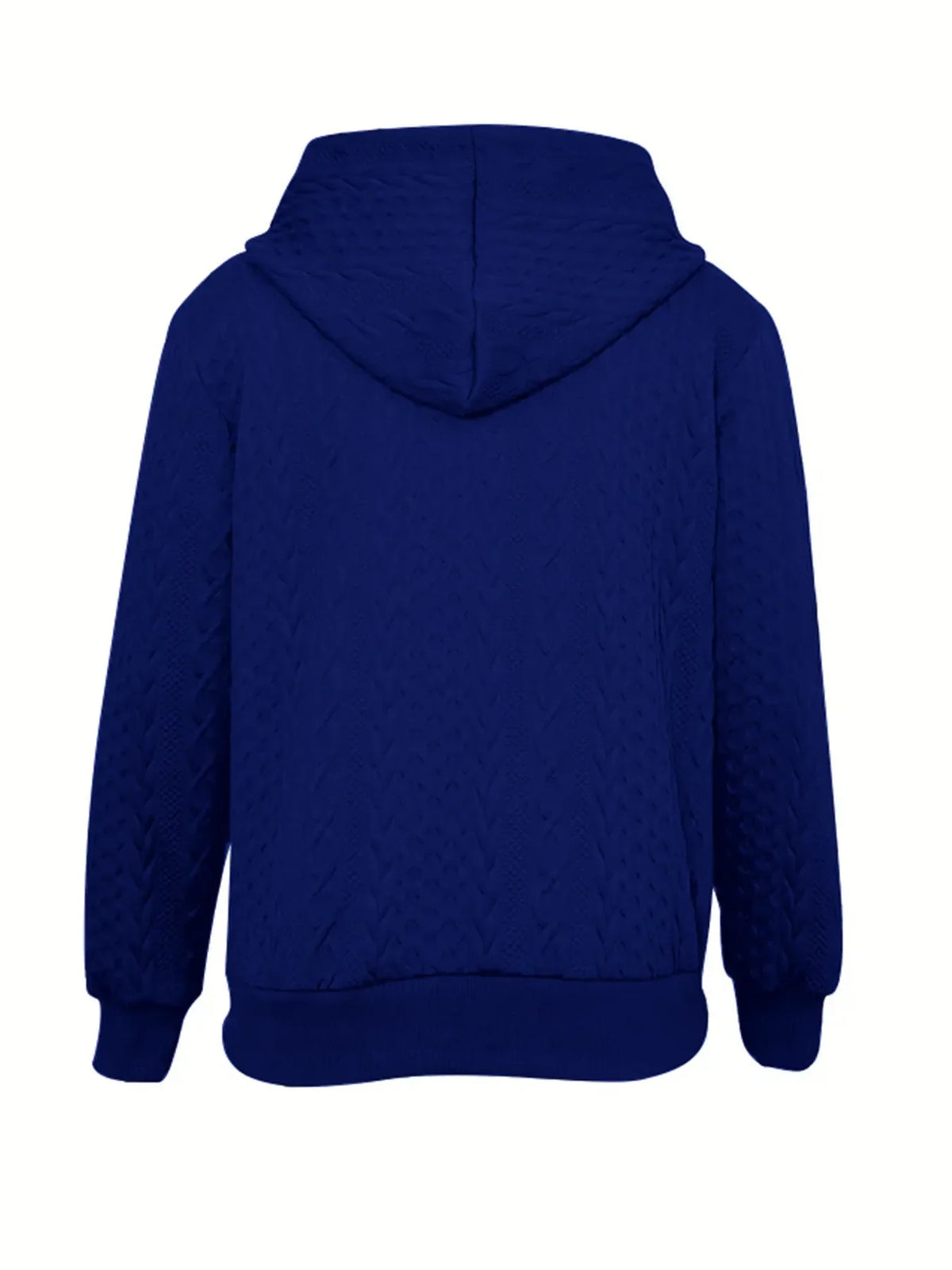 Vintage Jacquard Zip-Up Hooded Jacket