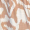 Stone And Cream Abstract Print Frill Hem Mini Dress