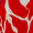 Red Abstract Print Shirred Waist Smock Midi Dress