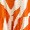 Orange And Cream Stripe Print Tie Neck Smock Midi Dress