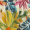 Multi Tropical Garden Print Shirred Waist Smock Midi Dress