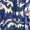Blue Palm Tree Print Bardot Frill Hem Midi Dress