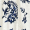 Blue And Cream Paisley Print Lace-Up Frill Hem Mini Dress