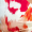 Multi Smudge Floral Print Open Back Ruched Detail Midi Dress