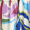 Multi Leaf Print Wrap Top Tiered Mini Dress