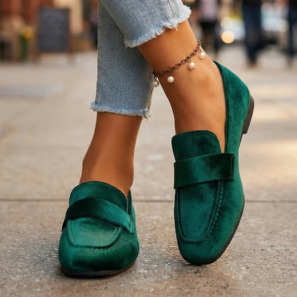 Serena Velvet Loafers