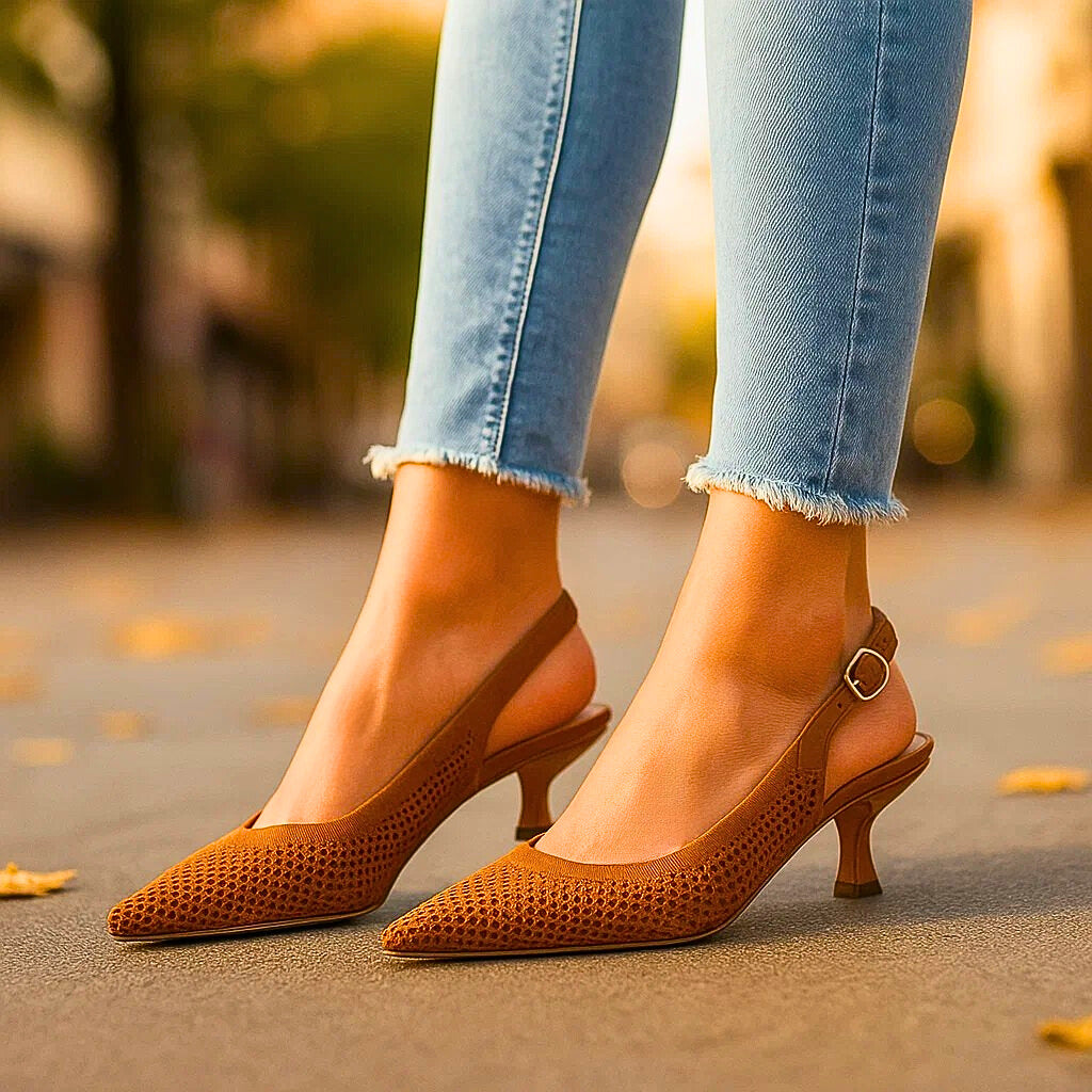 AVELINA MESH HEELS