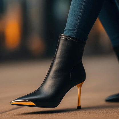 AVELINE GOLD-POINT BOOTS