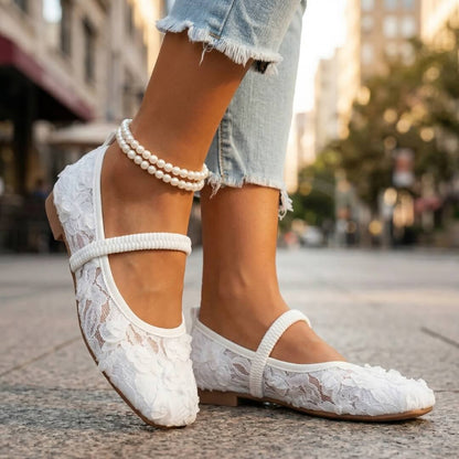 Madeleine Floral Flats