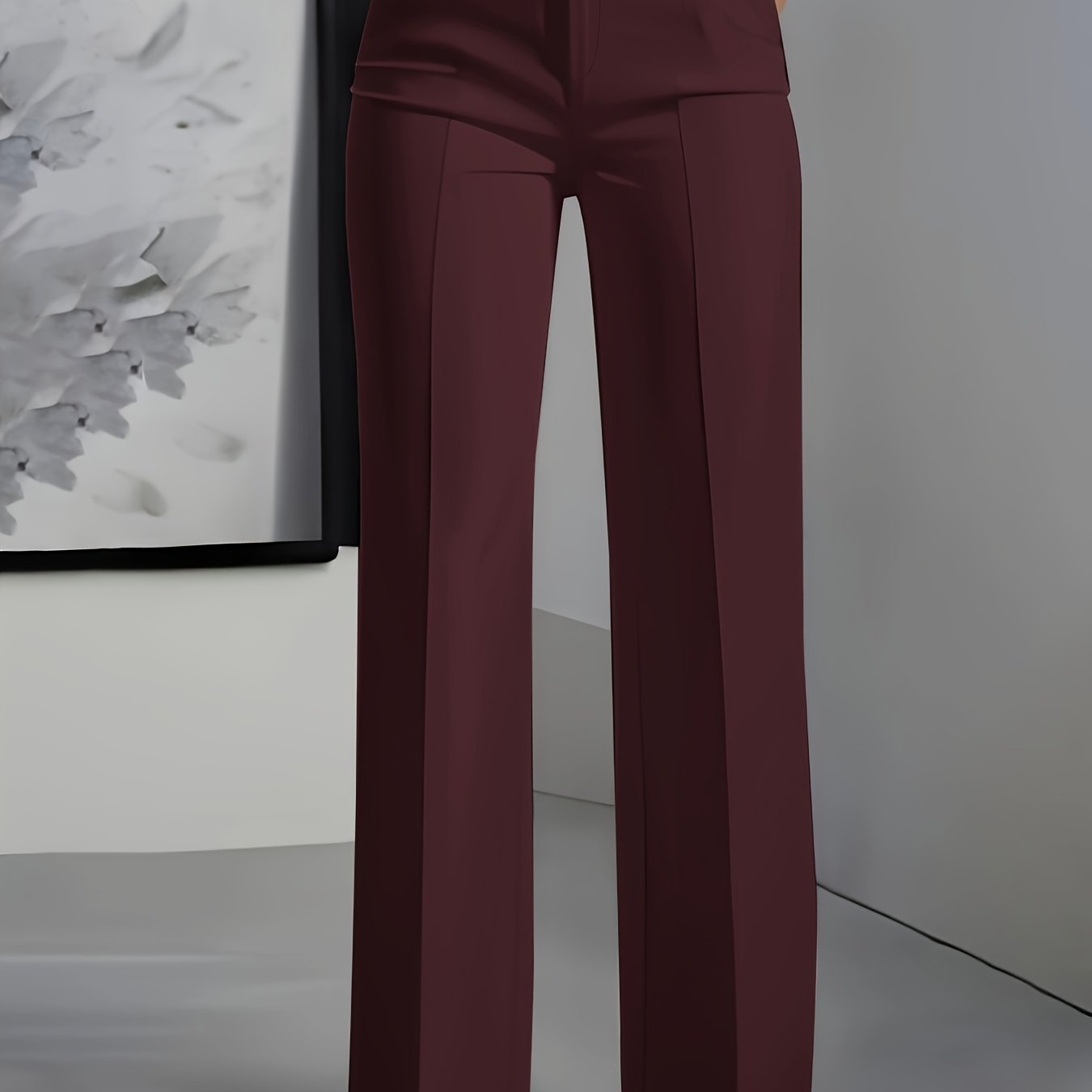 Tailored High-Rise Wide-Leg Trousers