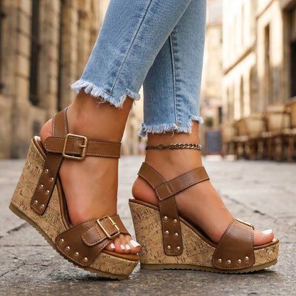 Alessia Wedge Sandals