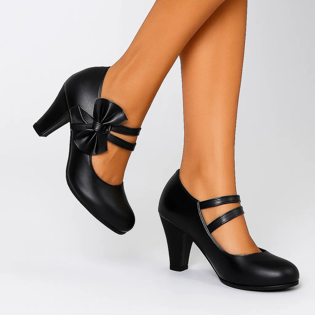 BELLA BOW HEELS