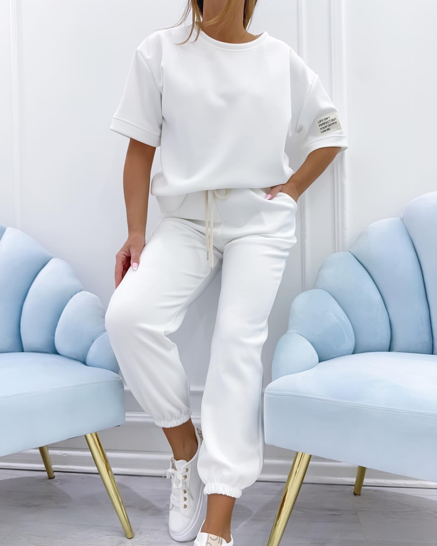 Matching T-Shirt and Jogger Pants Loungewear Set