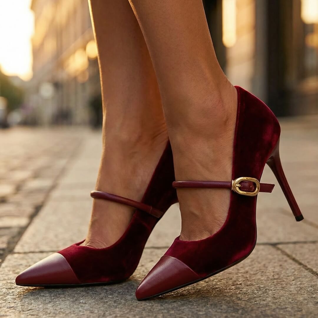 Ines Velvet Heels