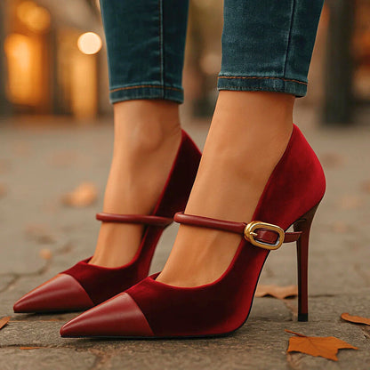 ARIETTE VELVET HEELS