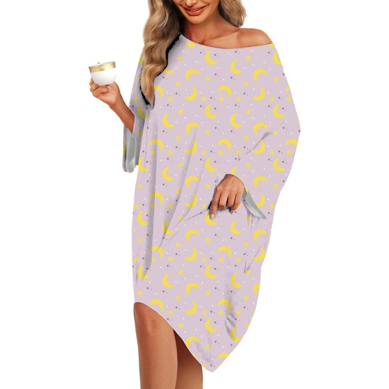 Loose-fitting Fun Patterned Nightgown