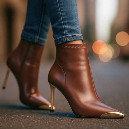 AVELINE GOLD-POINT BOOTS